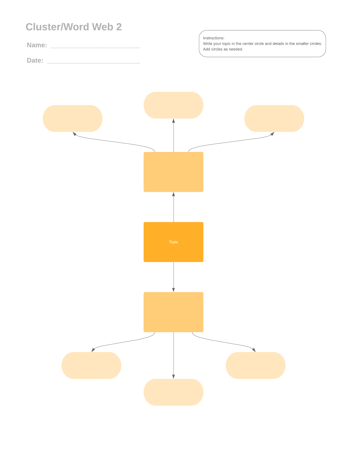 Cluster/Word Web - Version 2 (Click on image to modify online)