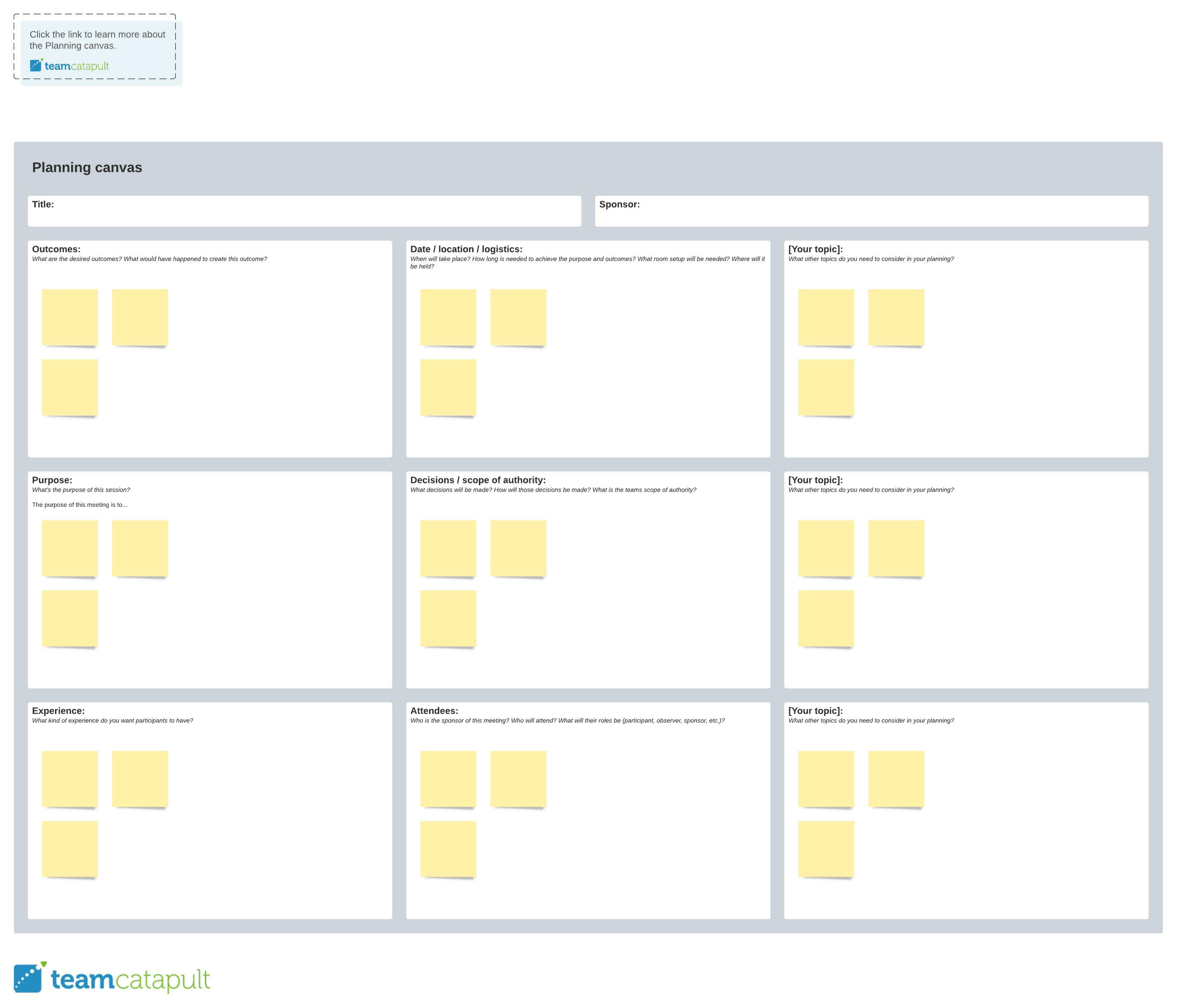 Planning canvas template (Click on image to modify online)