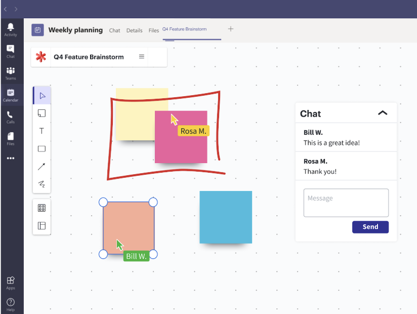 Réfléchissez en équipe dans Lucidspark sans quitter votre canal Microsoft Teams.