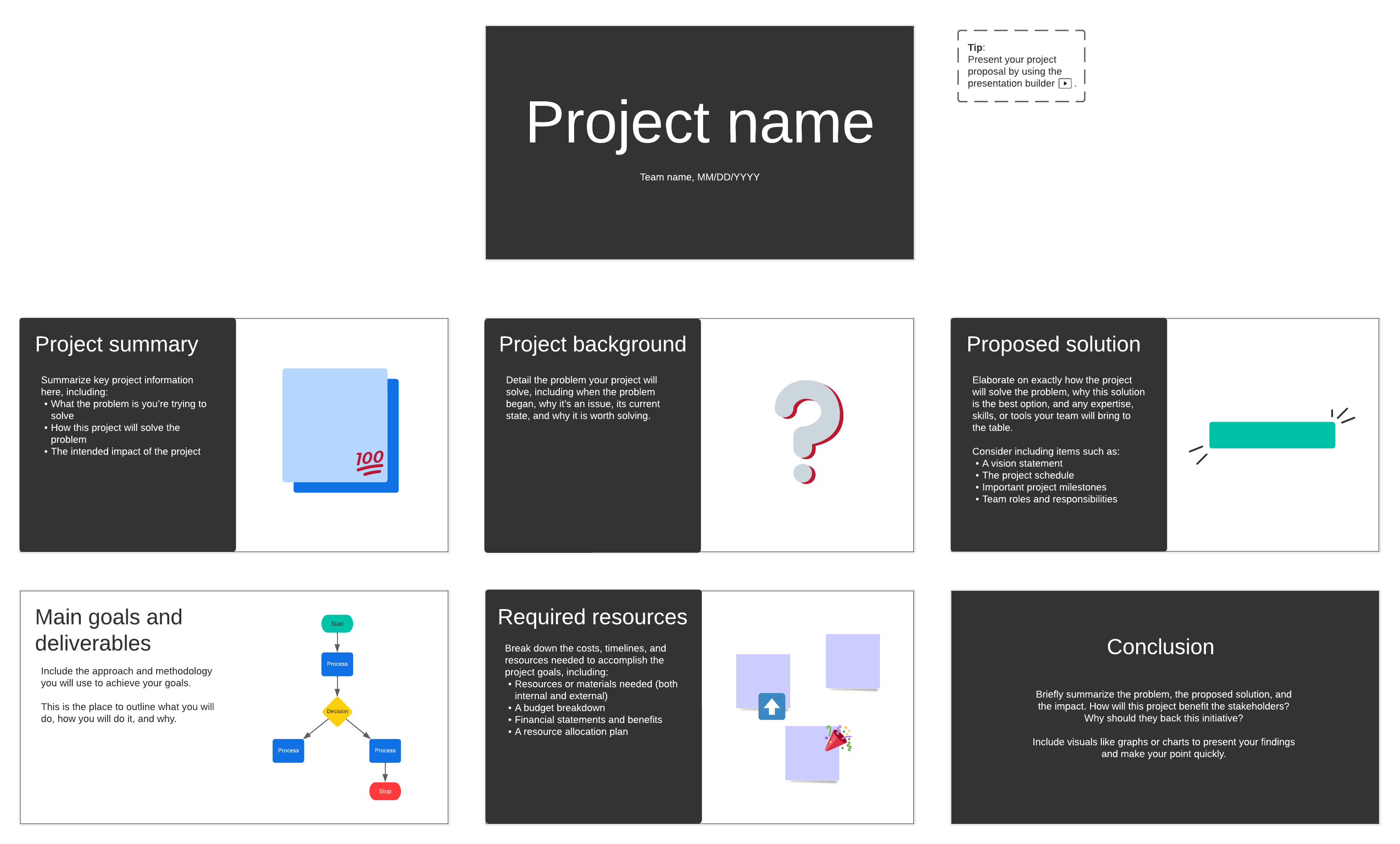 Project proposal template (click on image to modify online)