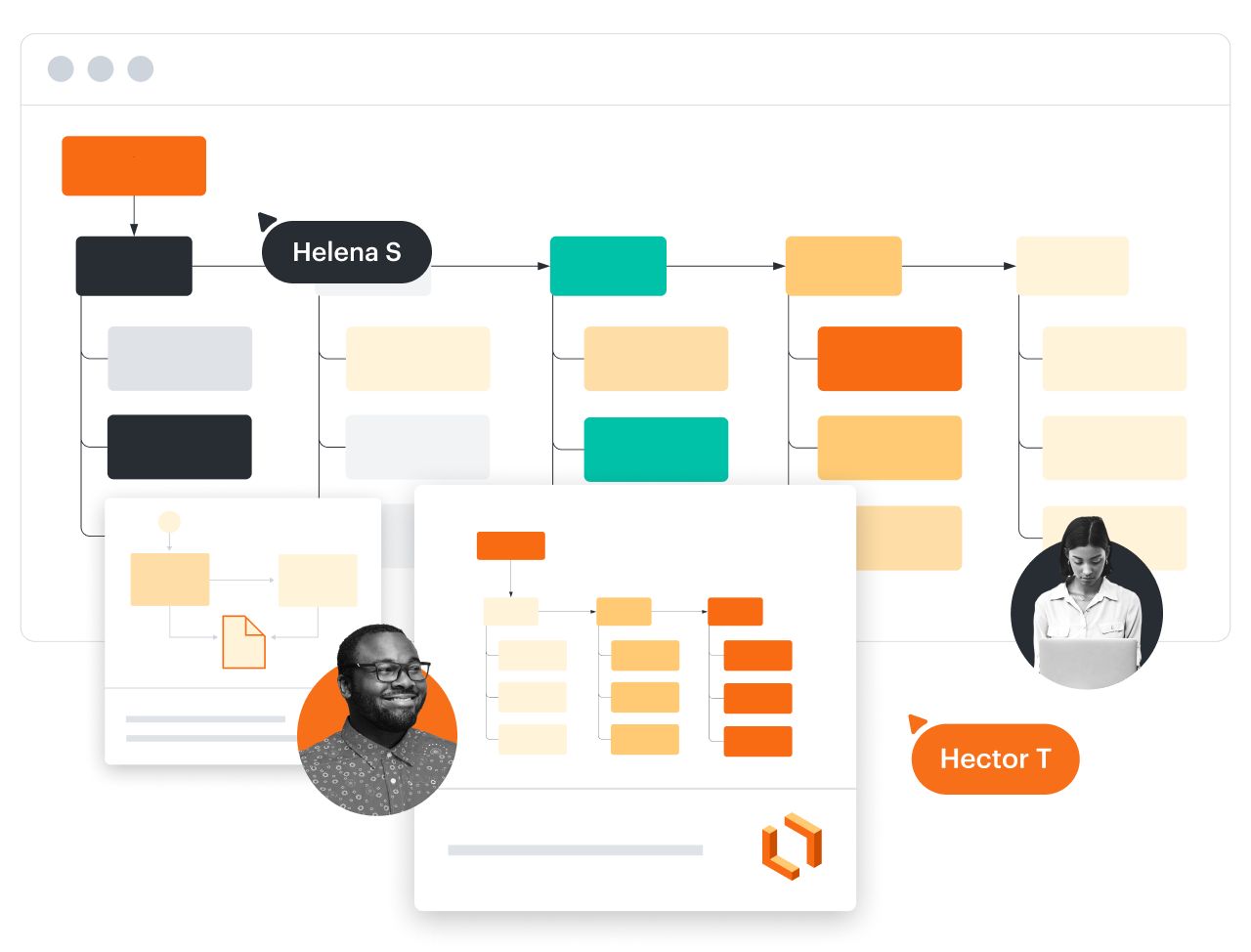 Advanced diagramming for actionable insights