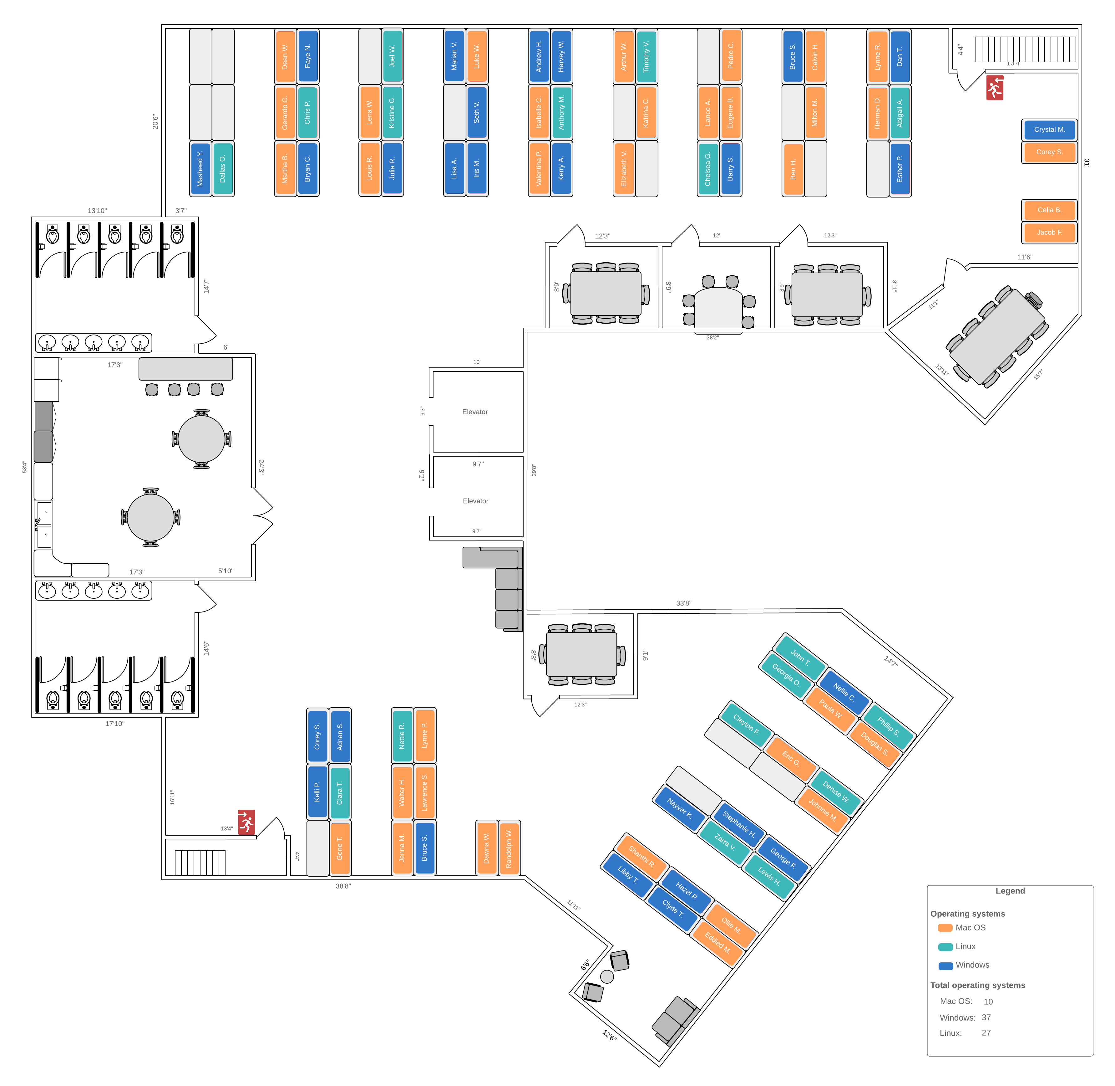 Detailed Office Layout Example (Click on image to modify online)