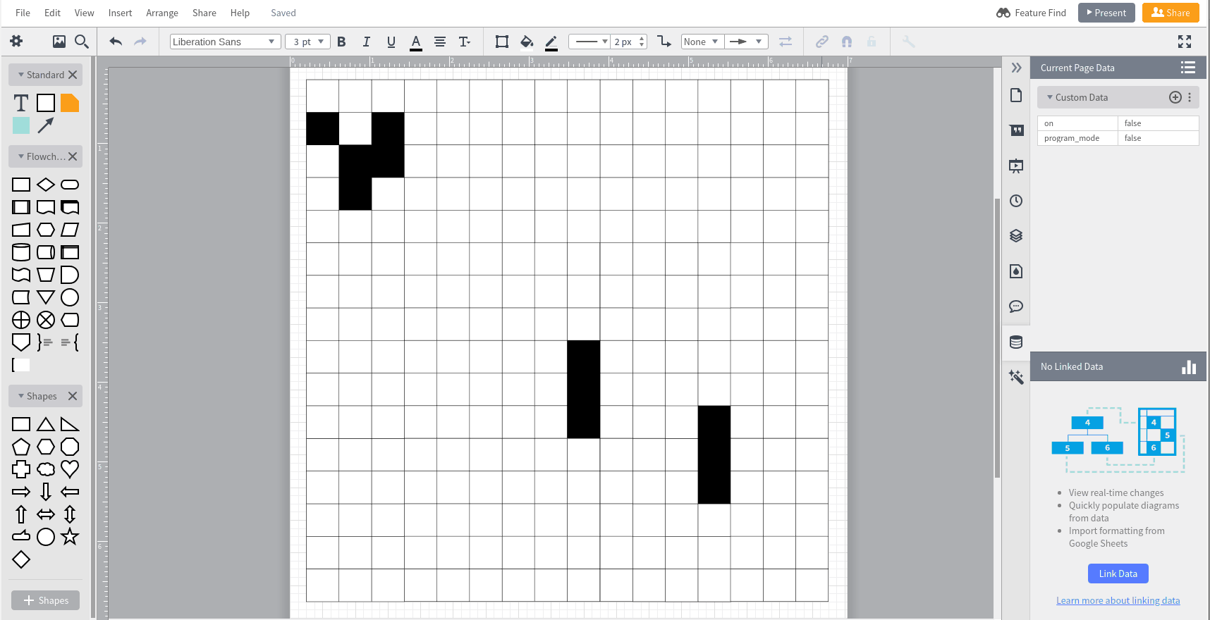 Conway’s Game of Life running in the Lucidchart editor (sped up 6x)