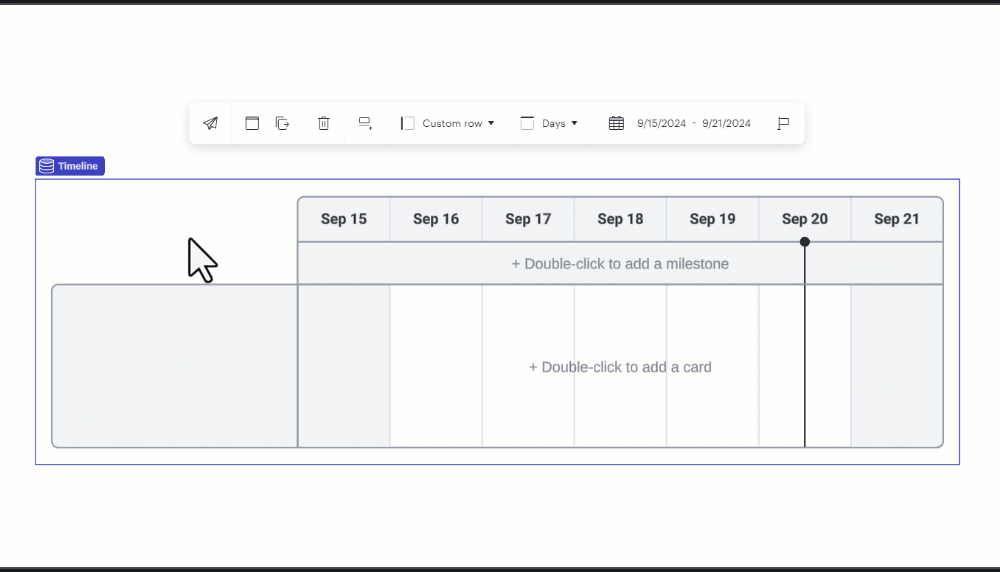 An example of using timelines in Lucid.