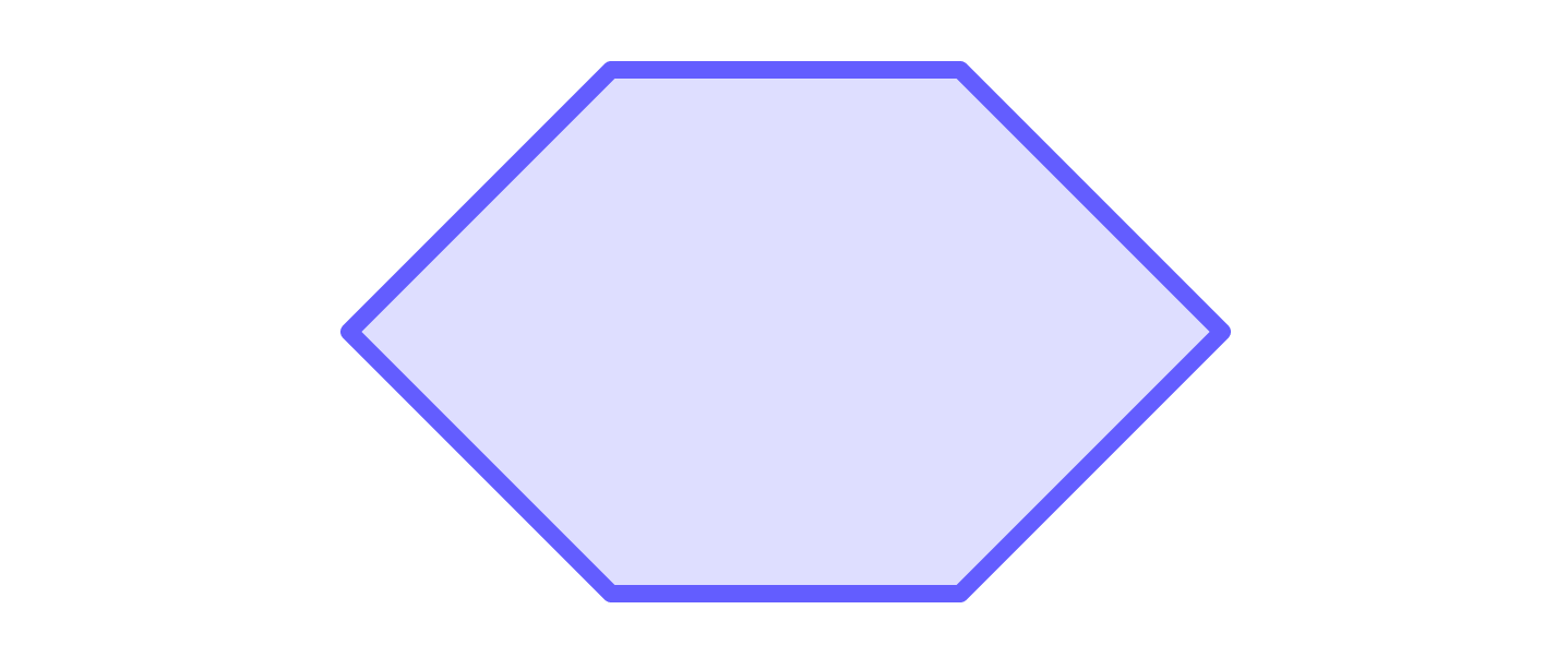 Purple hexagon