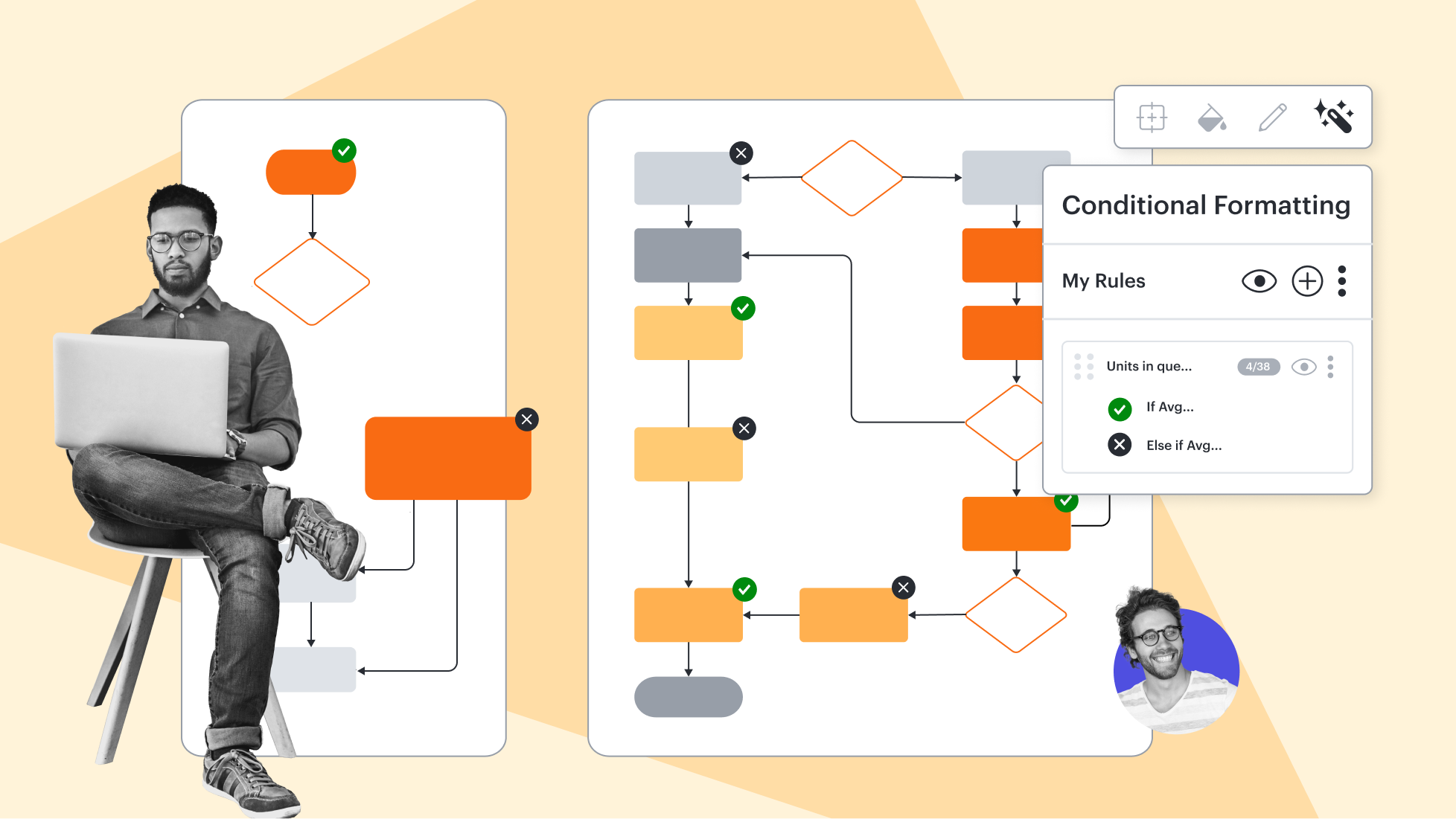 conditional formatting in lucidchart