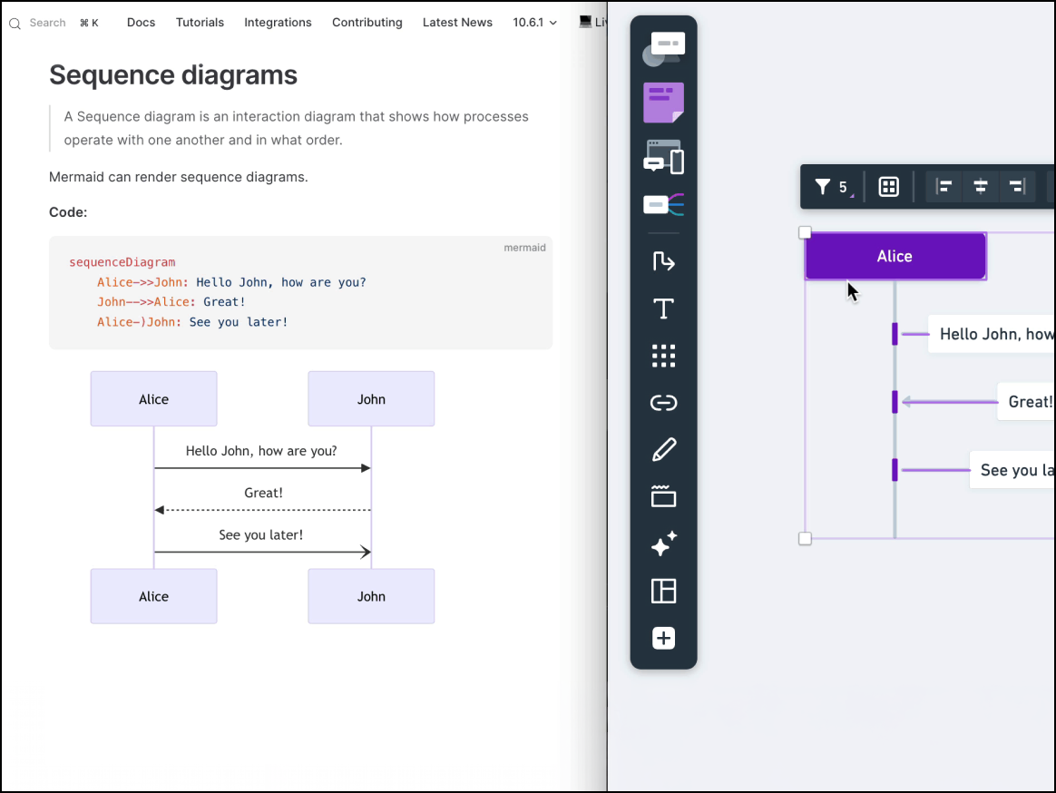 Diagramming in Whimsical