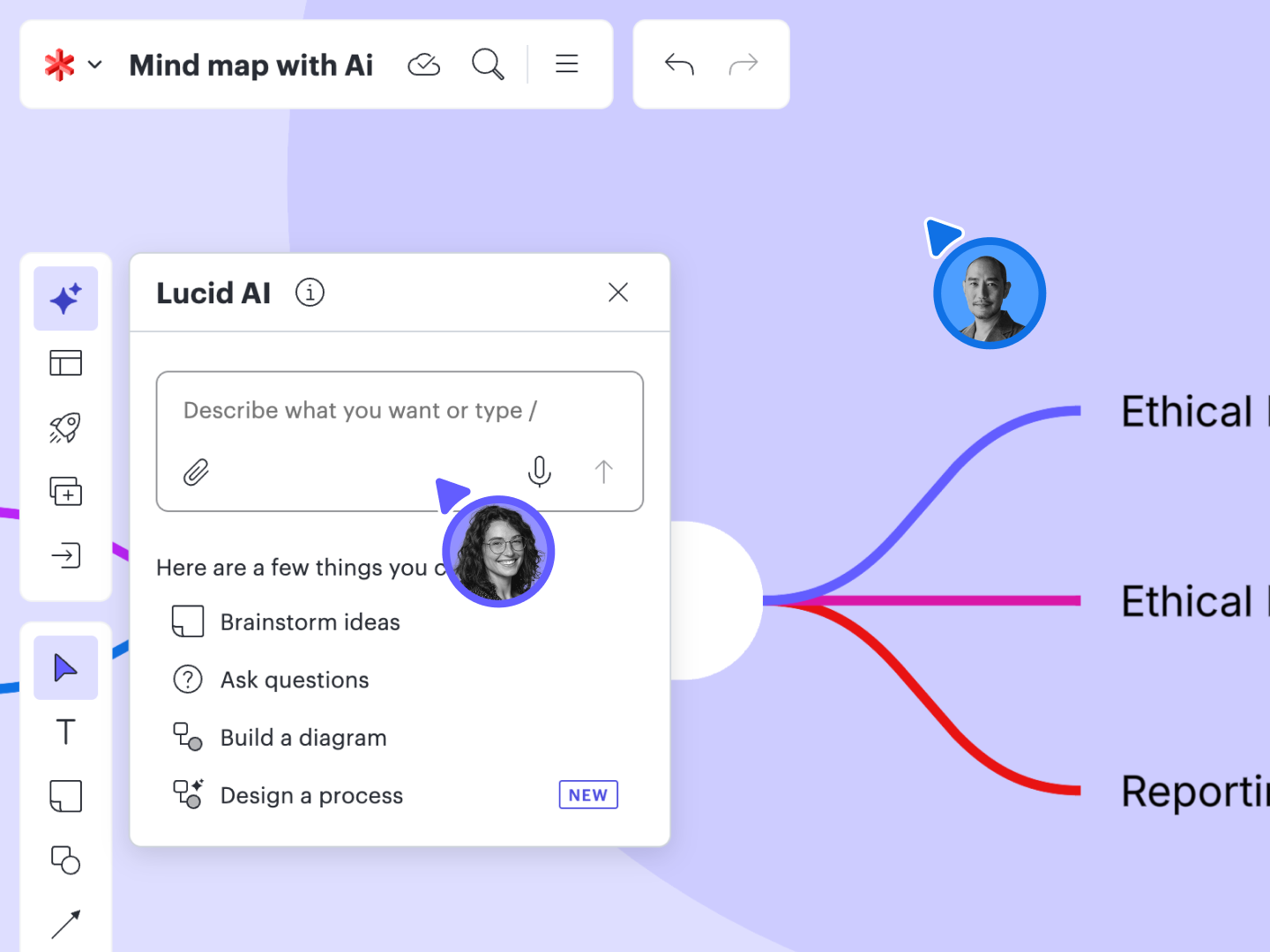 AI Mind Map with Lucid AI