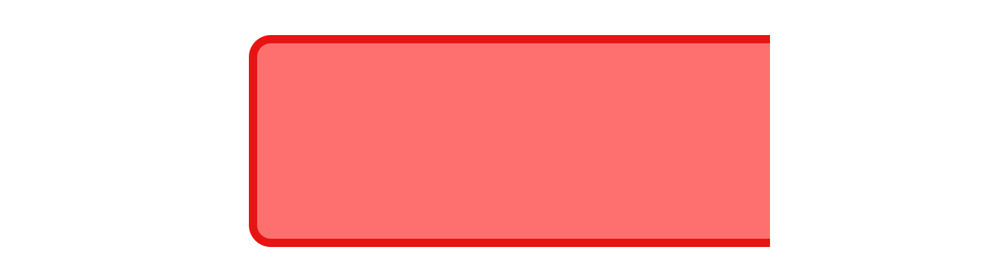 Red open-ended rectangle