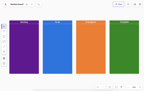 Kanban Board Vorlage (zum Bearbeiten Link anklicken)