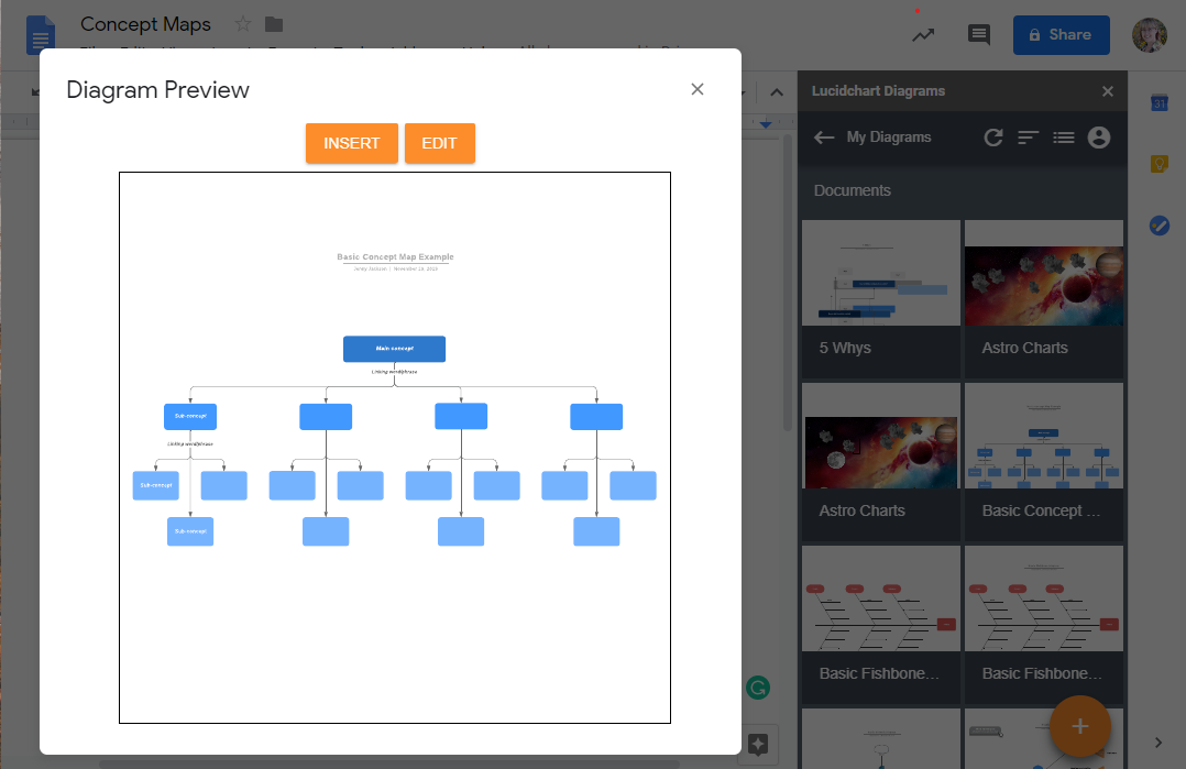 Concept Map Insert Example Insert