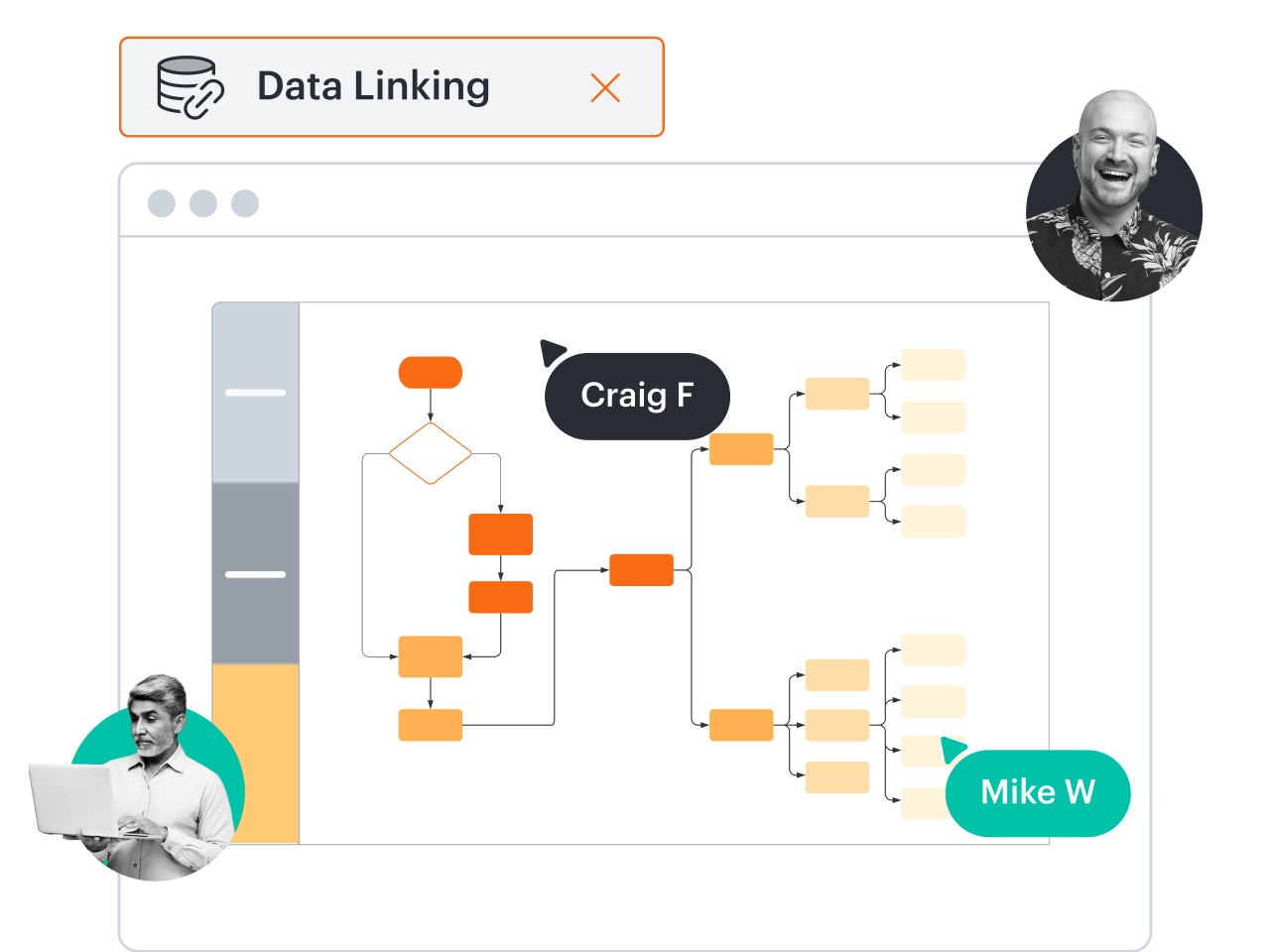 Dane i automatyzacja zapewniające przydatne informacje Lucidchart