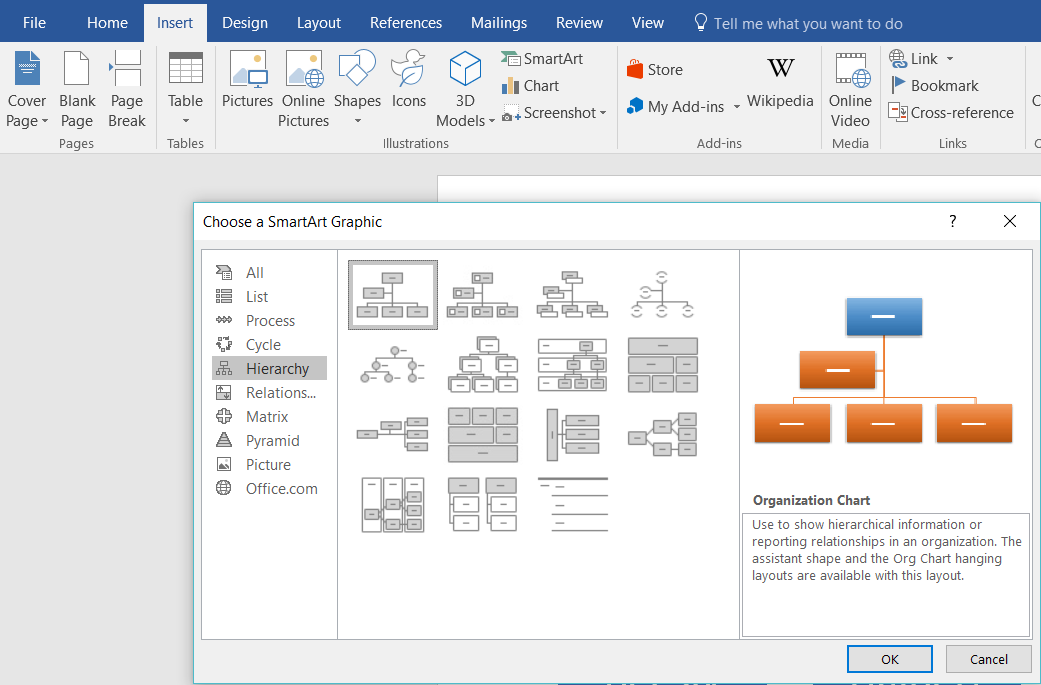 Org Chart in Word Insert Smart Art.png