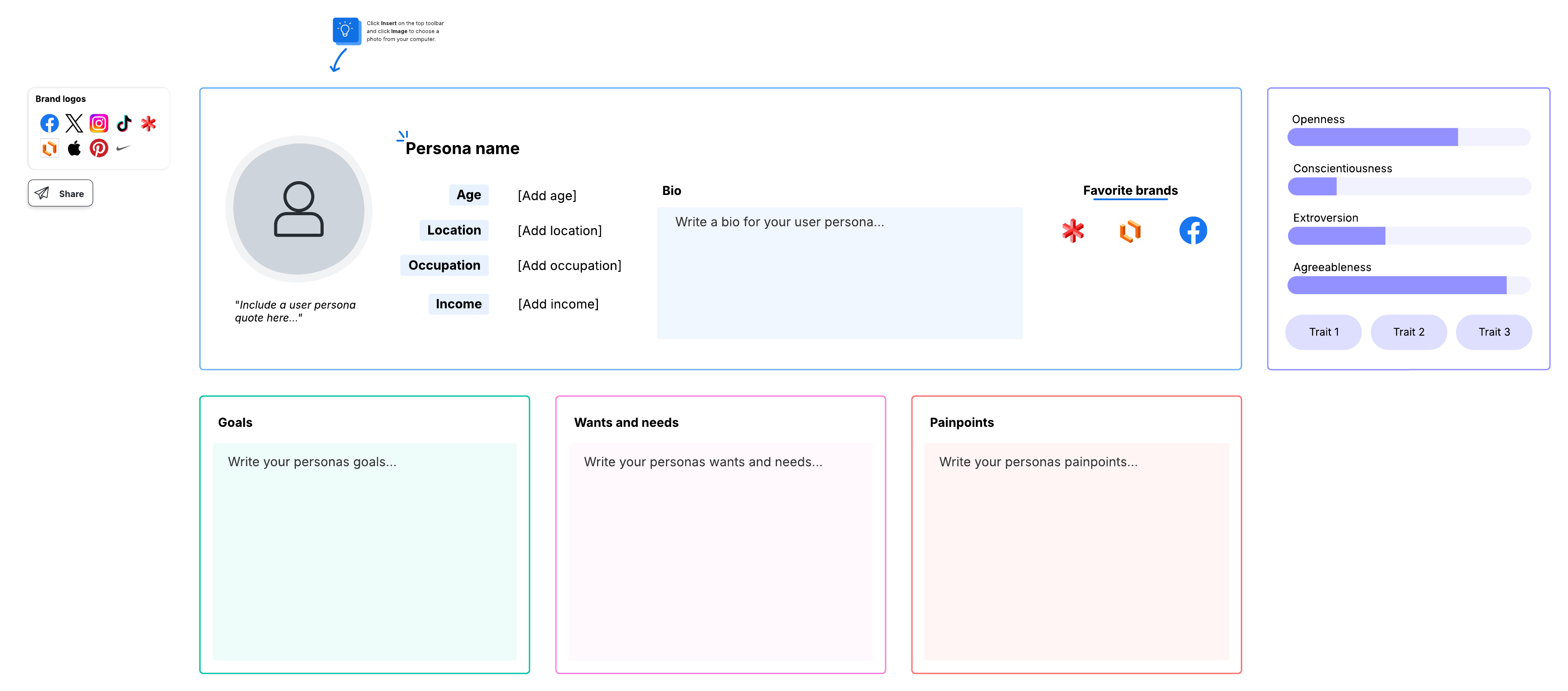 Try our free user persona template to conduct user research.