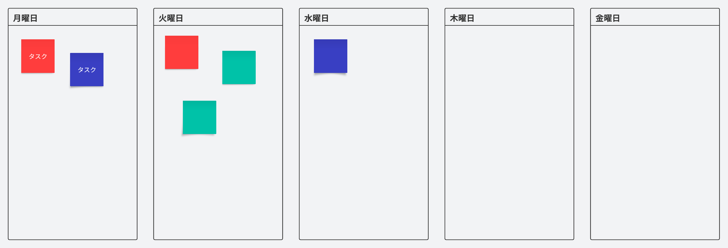 週間スケジュールテンプレート