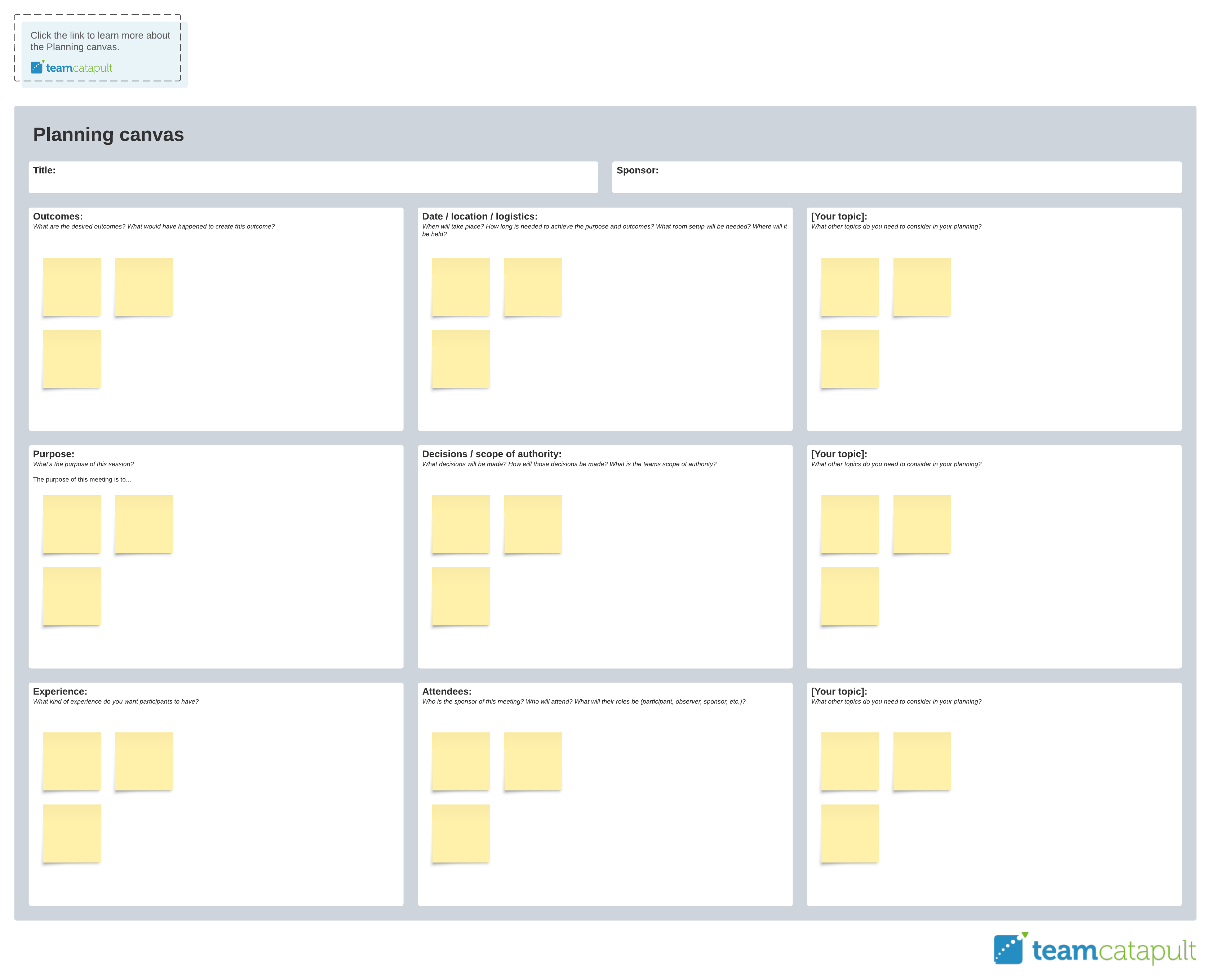 Meeting planning template (click to use template)