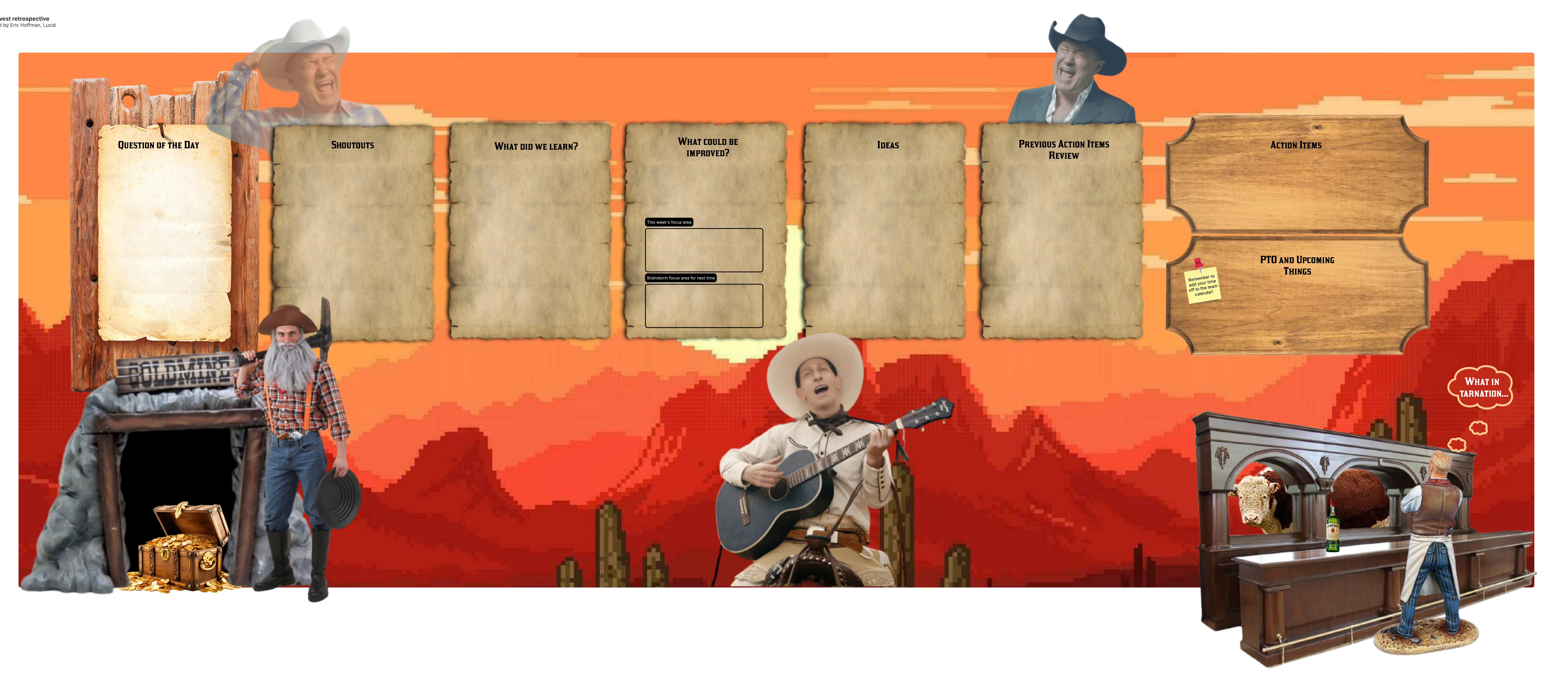 Round up your team and host a Wild West retrospective.