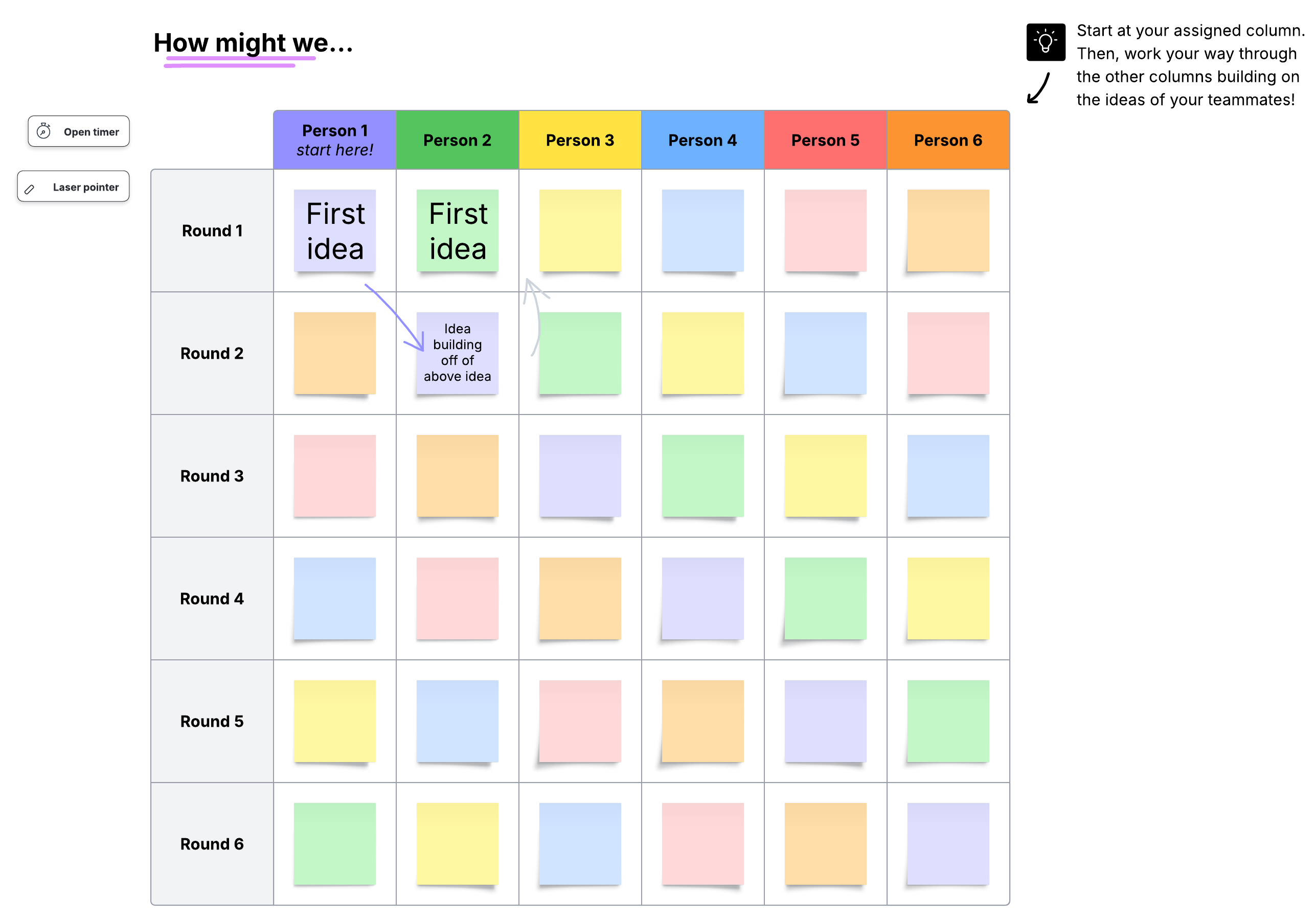 Click to open this brainwriting template in Lucid.