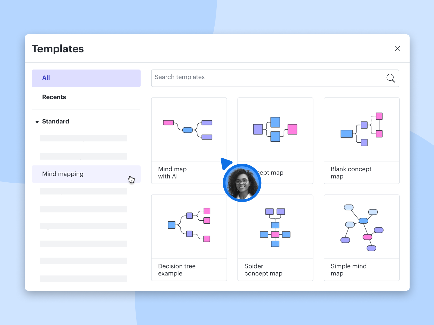 Ai Mind Map templates in Lucidspark
