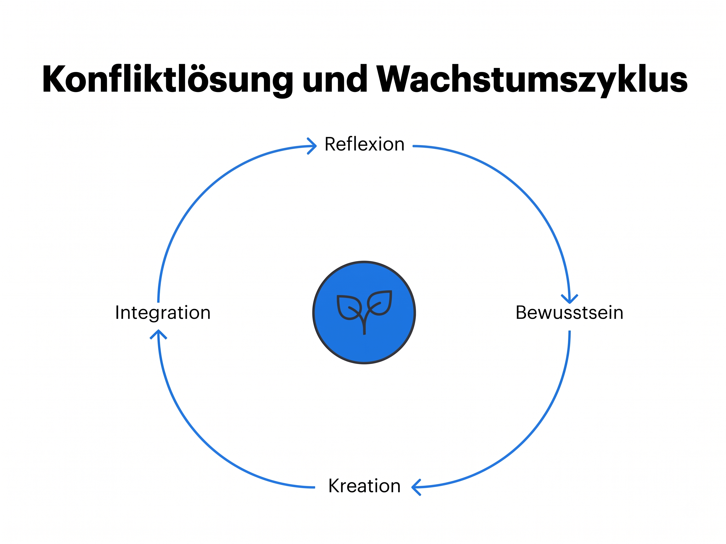 Wachstumszyklus der Konfliktlösung