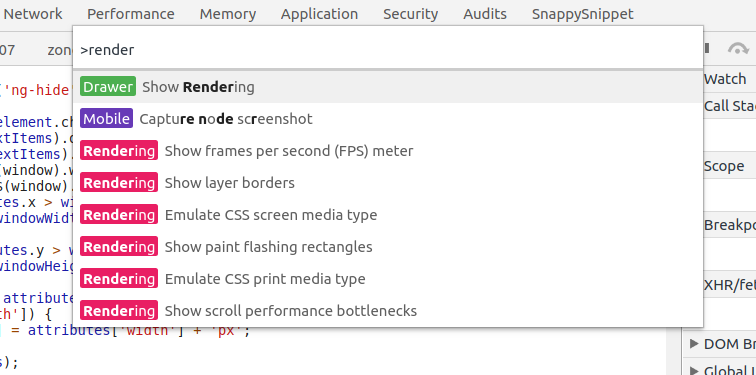 The Ctrl+Shift+P "go to panel" feature of DevTools