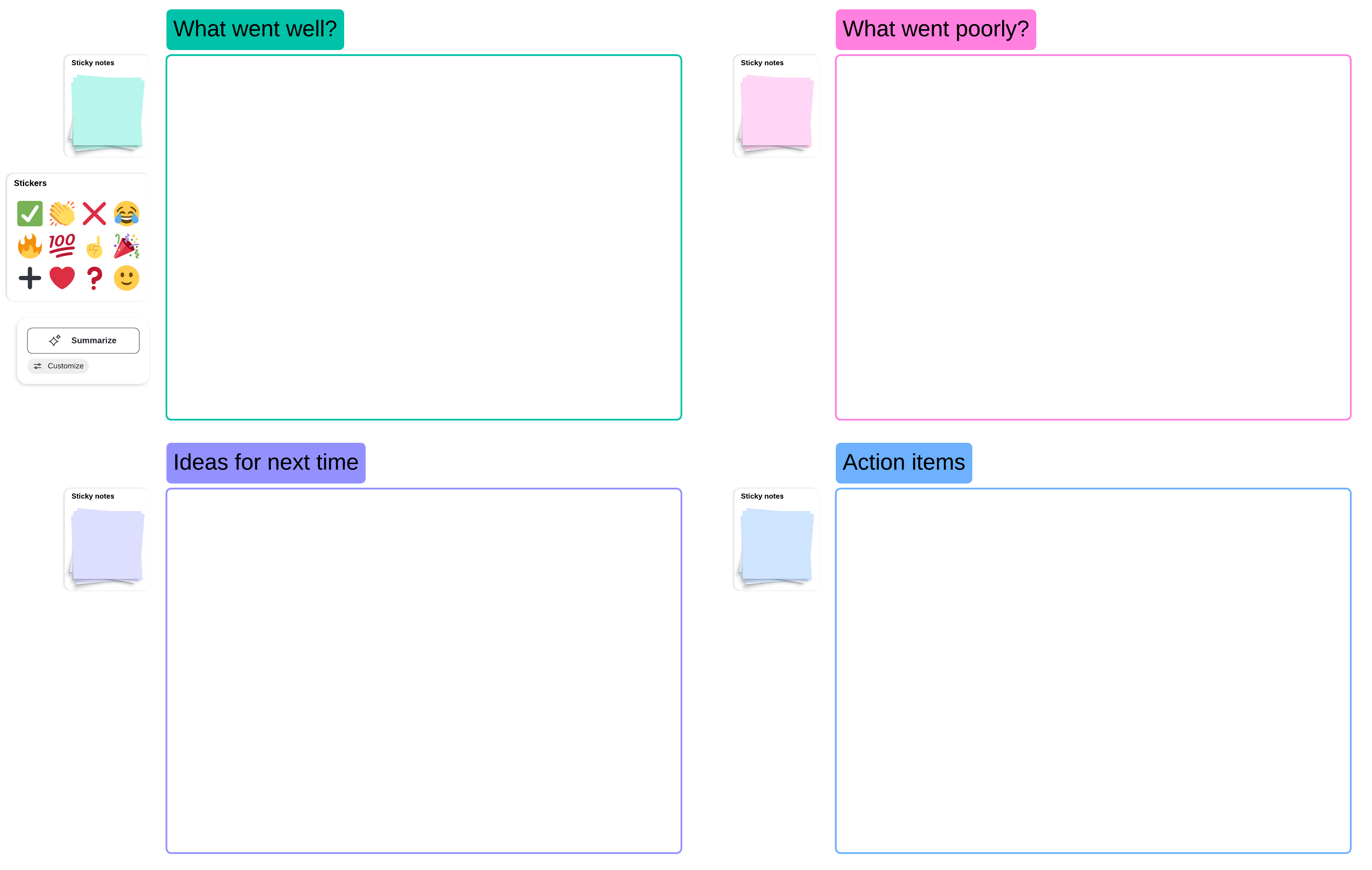 Don’t forget to conduct a retrospective with your teams afterward to gather critical feedback.