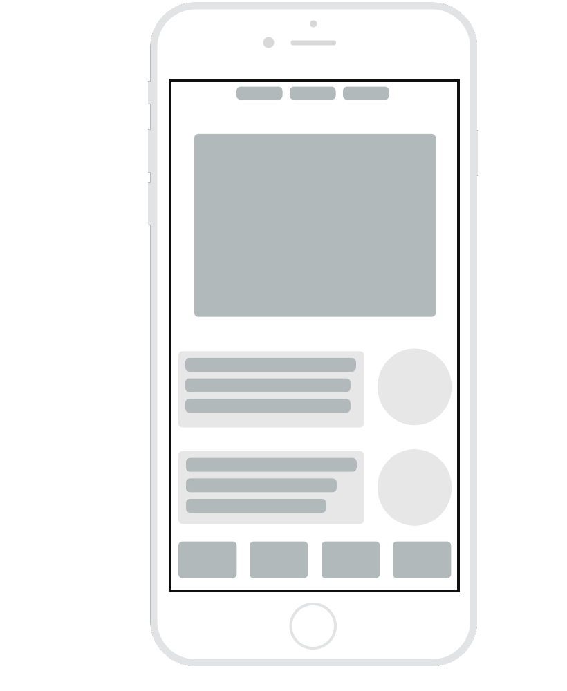 Mobile wireframe (Click on image to modify online)