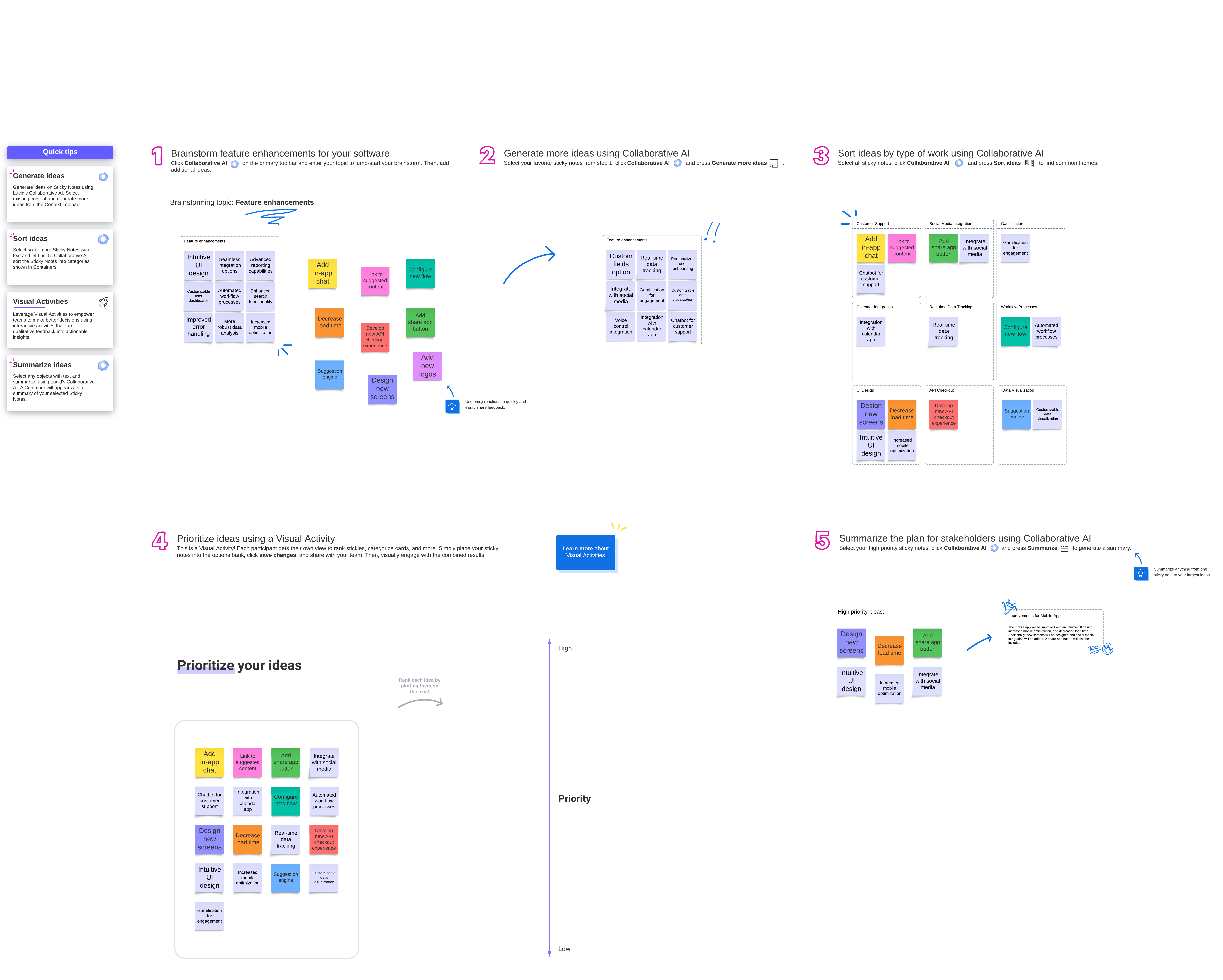 AI feature brainstorm (click on image to modify online)