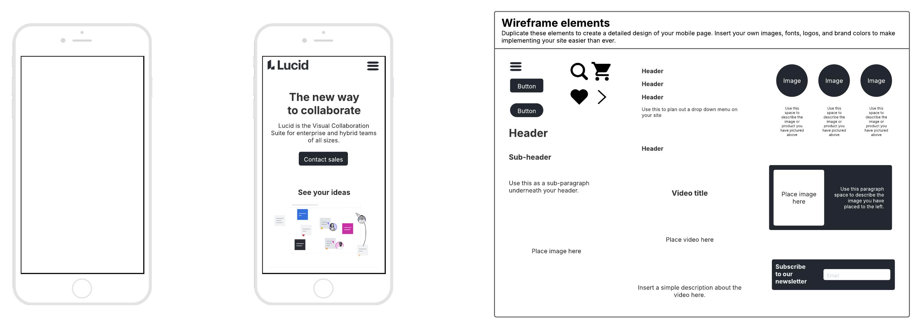 wireframe template