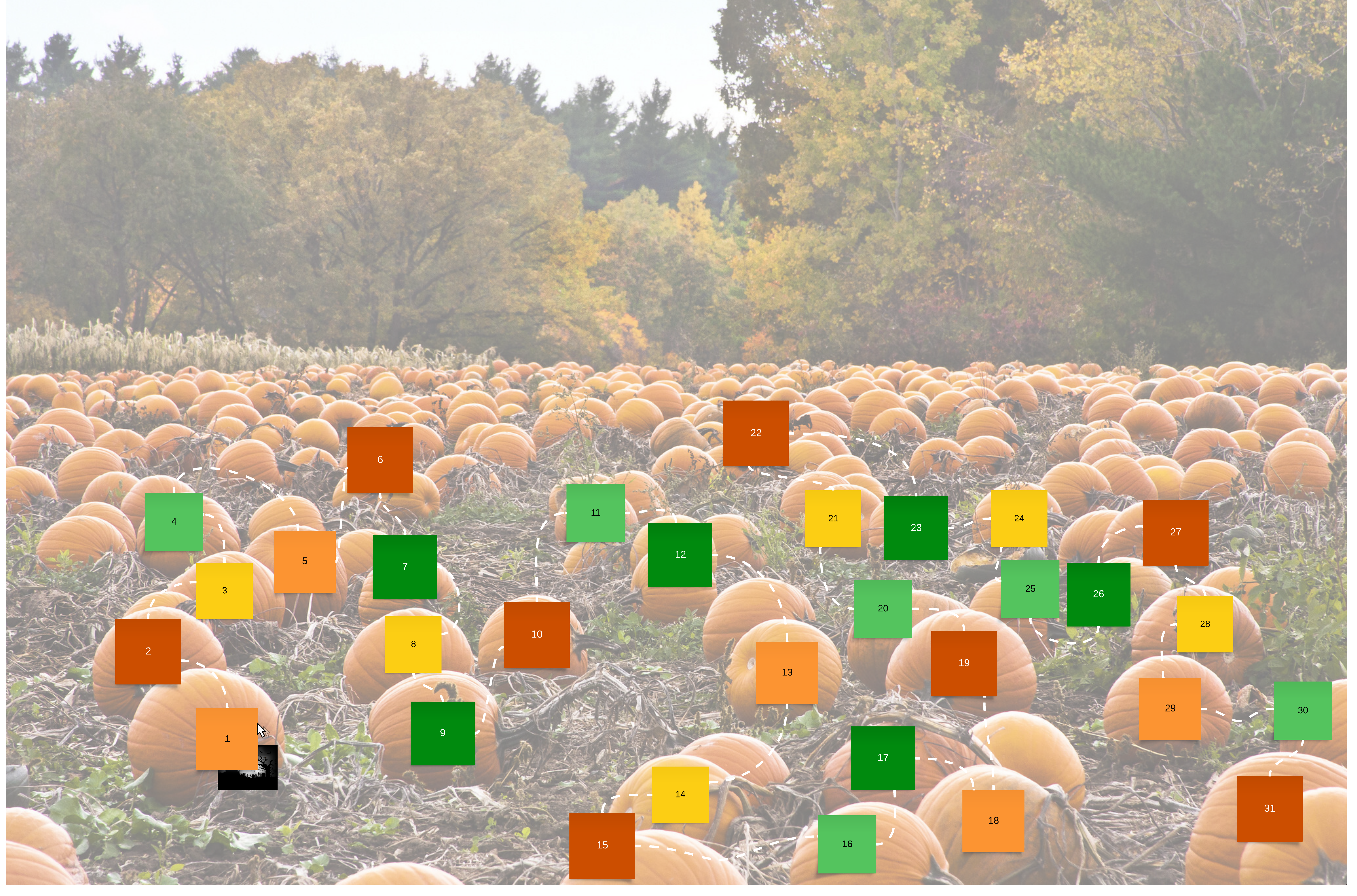 Fall advent calendar (click on image to edit)
