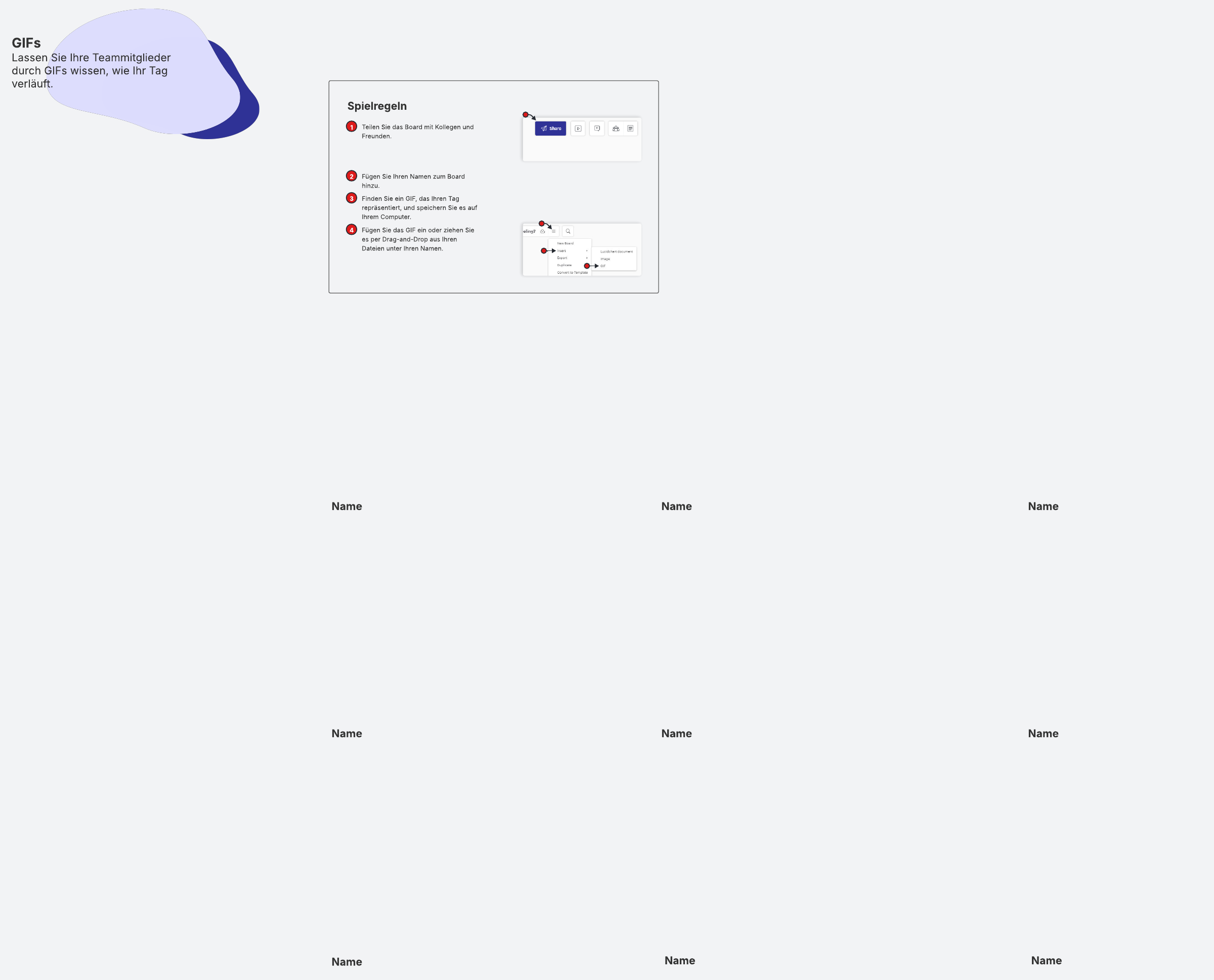 Anpassbare online Eisbrechervorlage für Teams