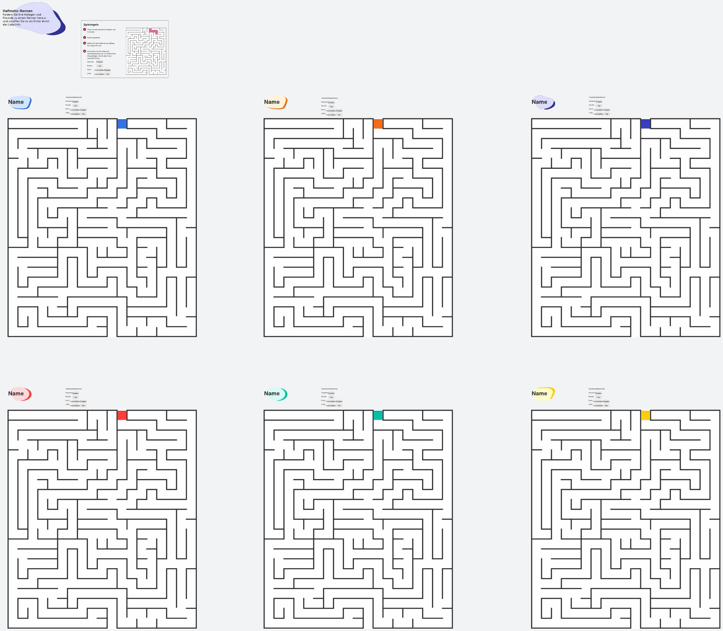 Online Teamaktivität mit digitalen Haftnotizen