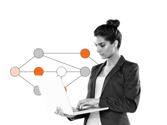 women on laptop looking at visio import features