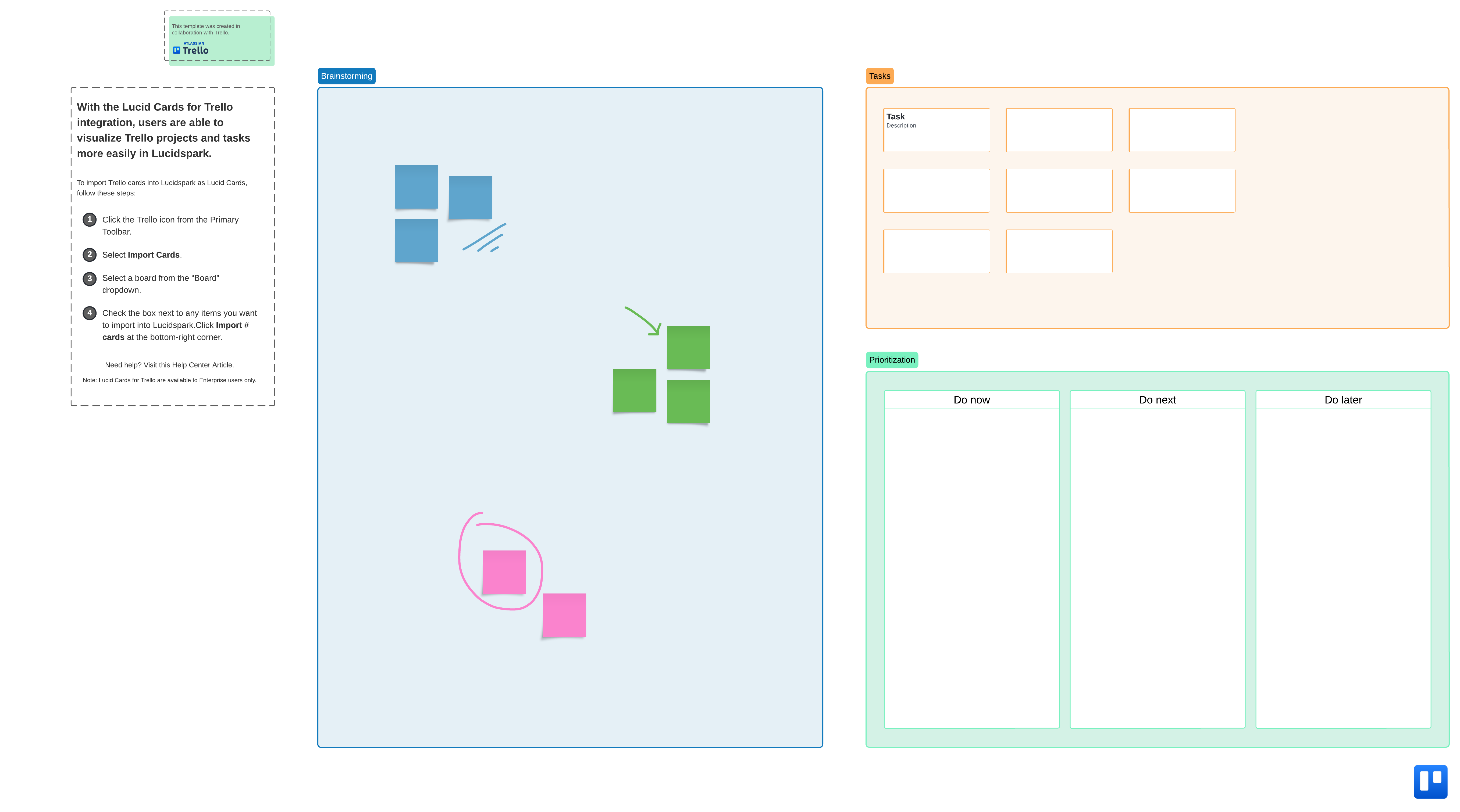 Task management with Trello (click on image to edit)