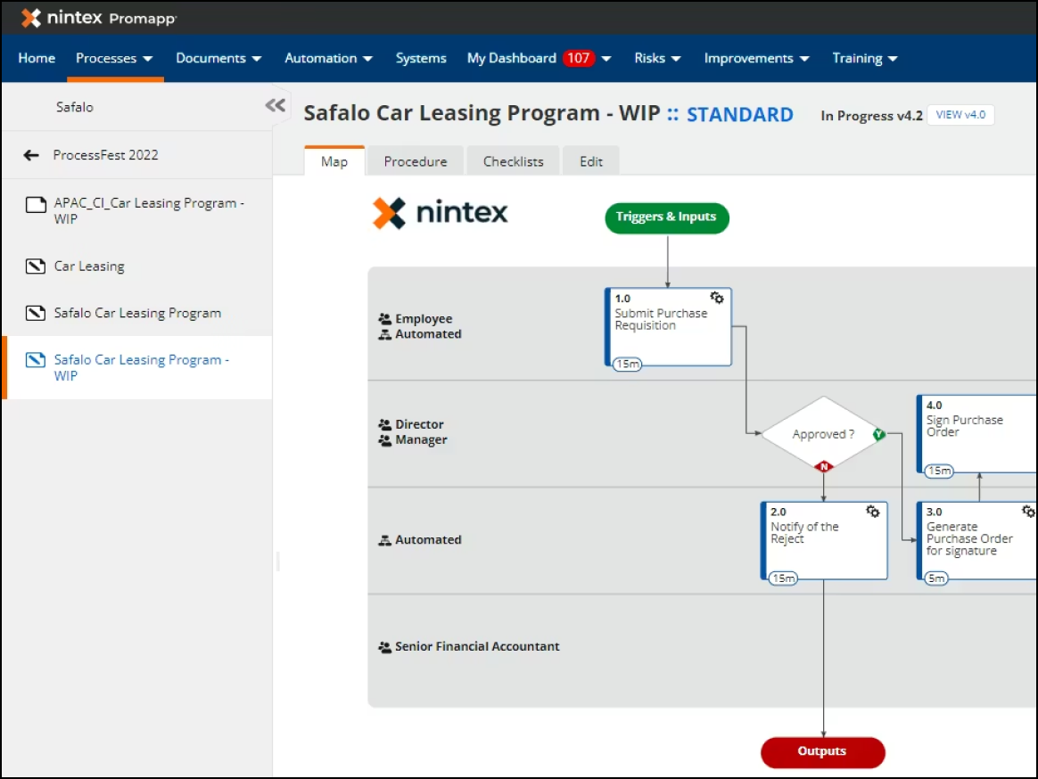 Nintex map