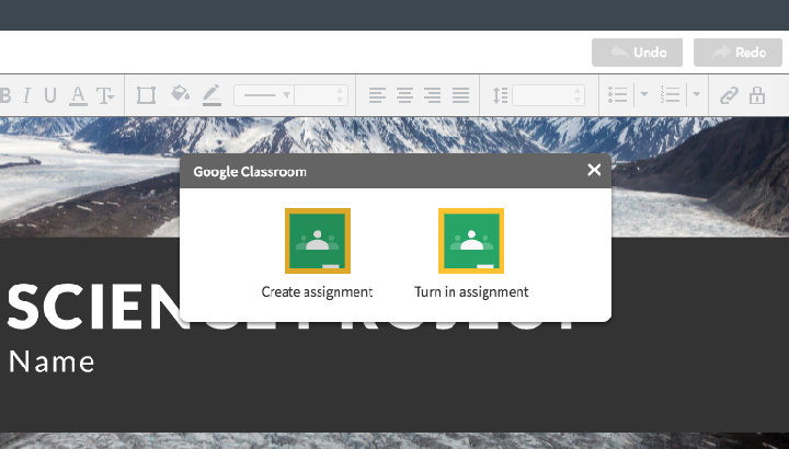 Create and share assignments with Google Classroom