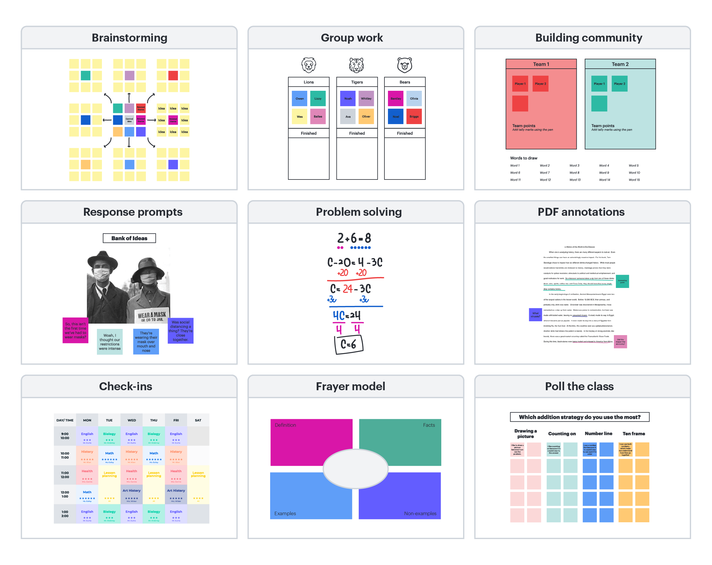 Lucid for Education templates
