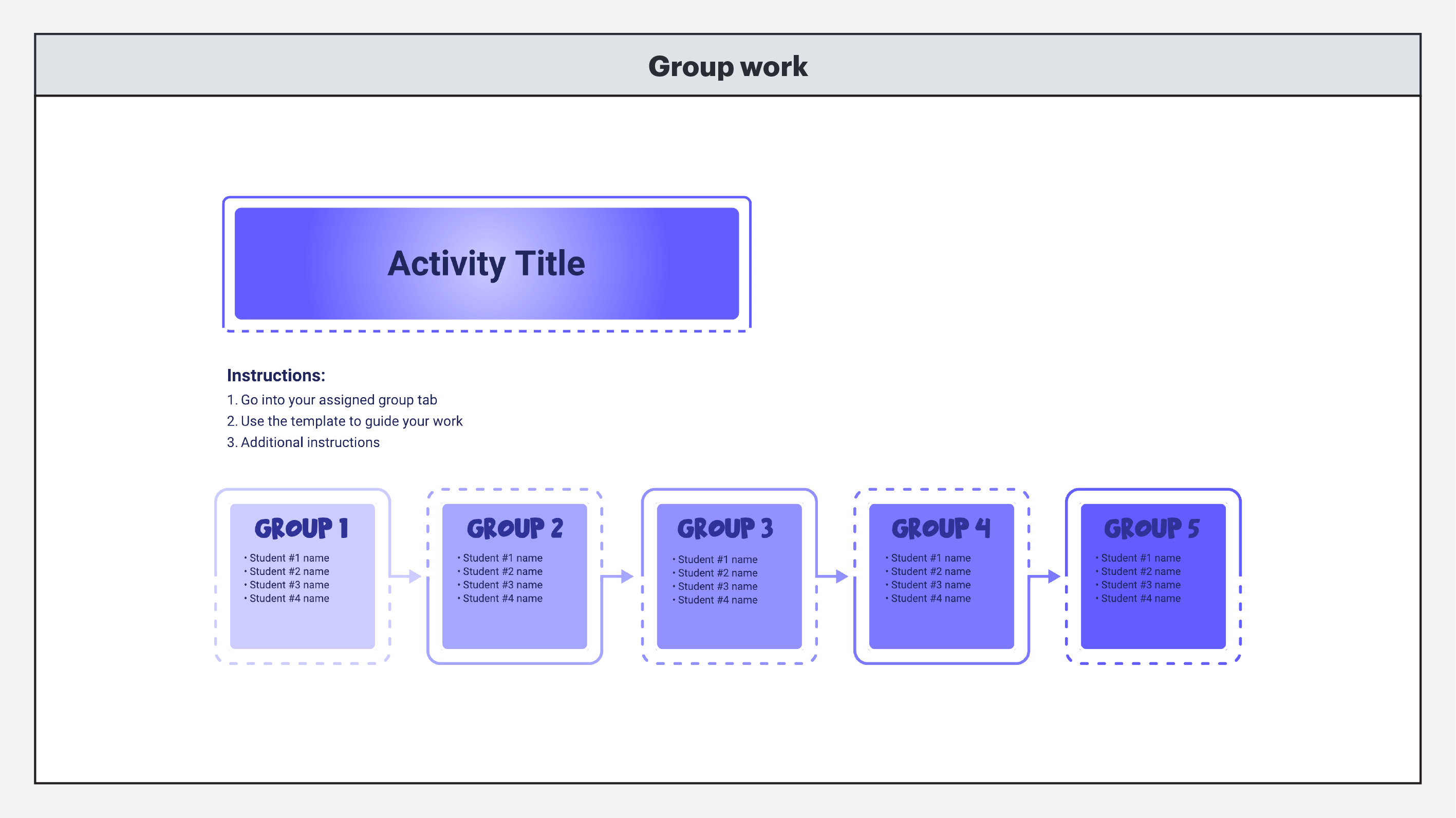 Group work toolkit