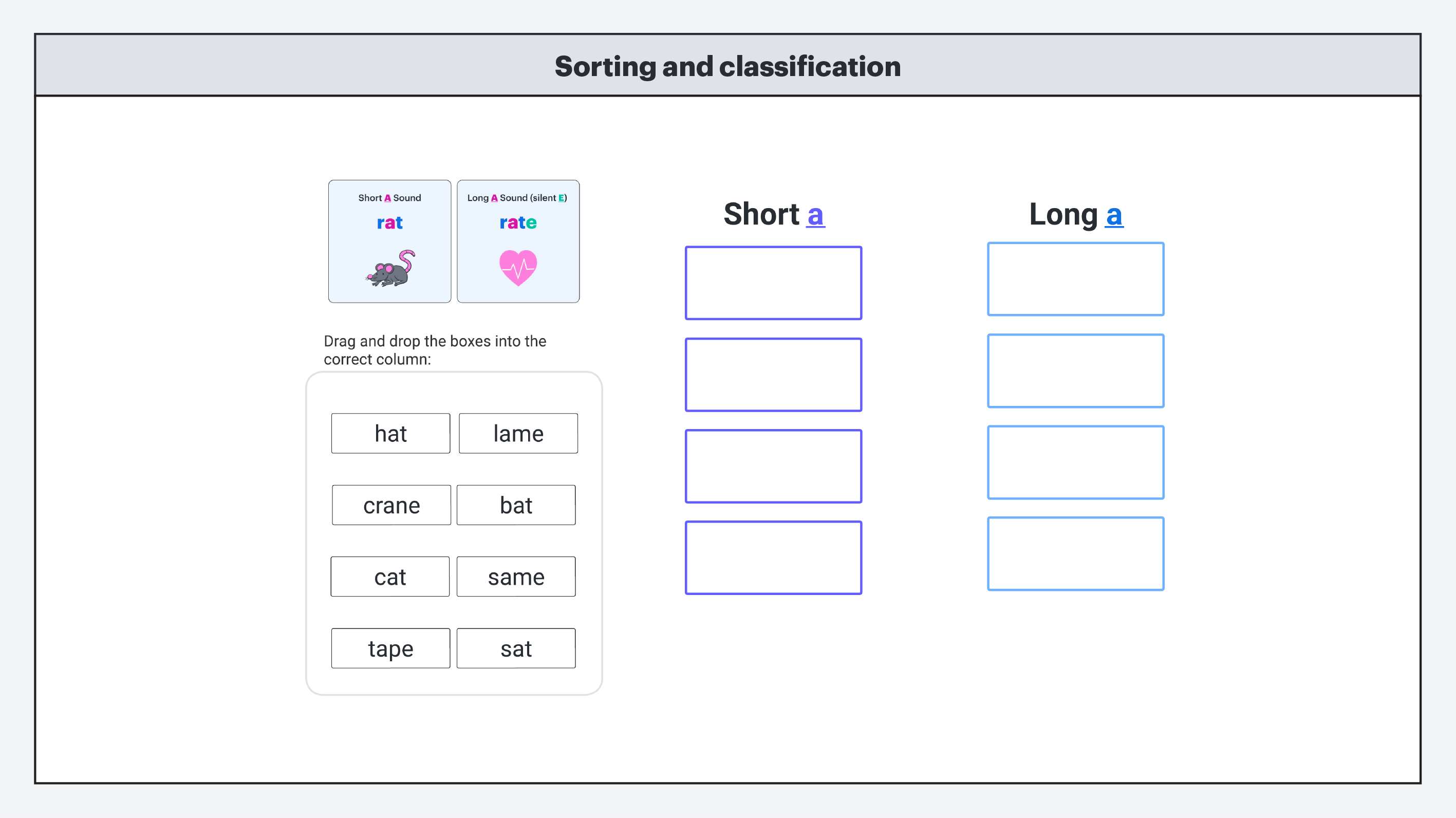 Sorting and classification toolkit